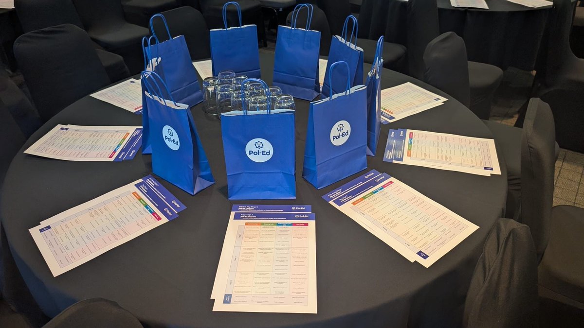 A great day at our Pol-Ed Conference to launch our expanded curriculum to schools in West Yorkshire today. Thank you to everyone all the 150 schools who were able to release their staff for the day. Also thanks to those members from our partner forces who were also in attendance.