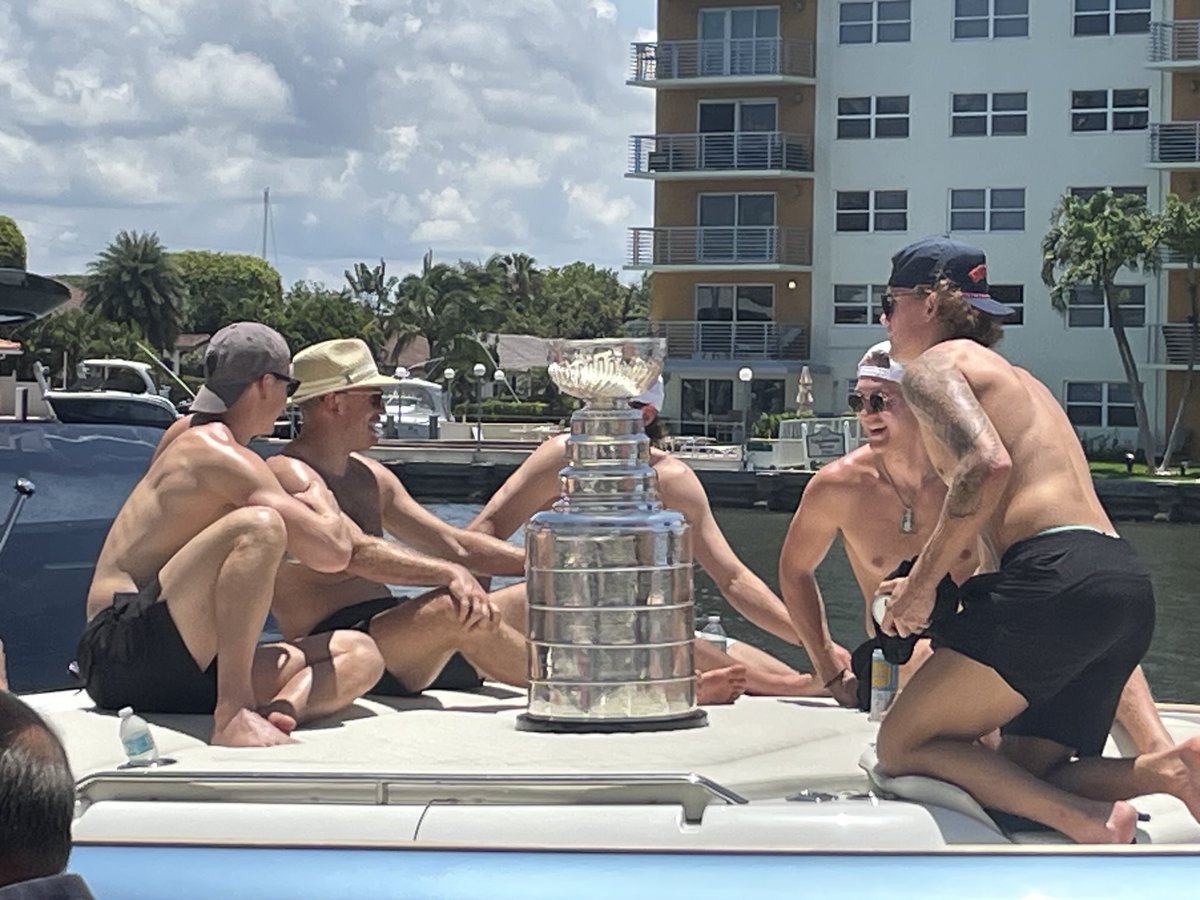 Elusoryrocks's tweet photo. Panthers with the cup at @shooters https://t.co/hsF9kbp5As