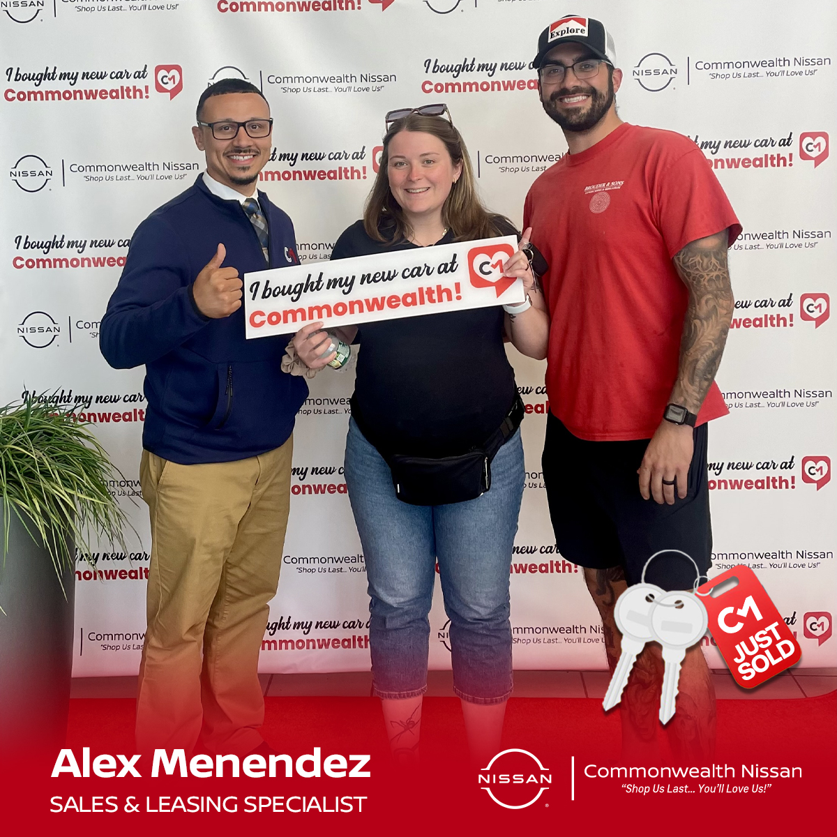 Congratulations and a warm welcome to the Commonwealth Nissan Family! 🤝🎉 Enjoy your beautiful new rides, and thank you for choosing us!

 #ShopUsLast #Nissan #Certified #HappyCustomer #LawrenceMA
