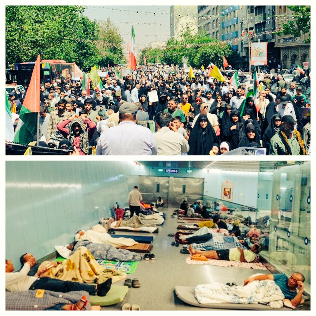 شما زیرِ زمین ، ما روی زمین تو نماز جمعه 
ما مثل هم نیستیم...
#لبیک_یا_خامنه_ای
#IranVsIsrael