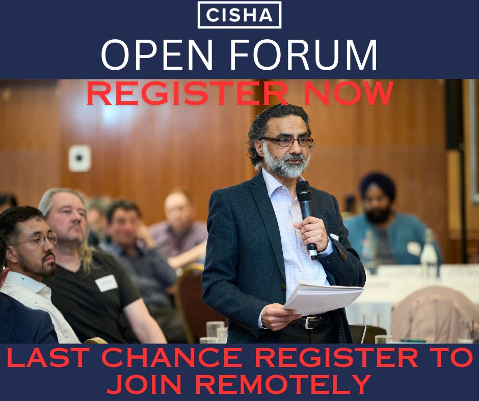 📢 Final call! Remote registration for the CISHA Open Forum closes midnight 23 June!
🗓️ 26 June | 18:00–20:00
🛫 Hear from <a href="/HeathrowAirport/">Heathrow Airport</a>'s CEO &amp; air quality experts
👥 Discuss oversight &amp; community impact
🎟️ Sign up: cisha.org
#CISHAForum #AirQuality #Heathrow