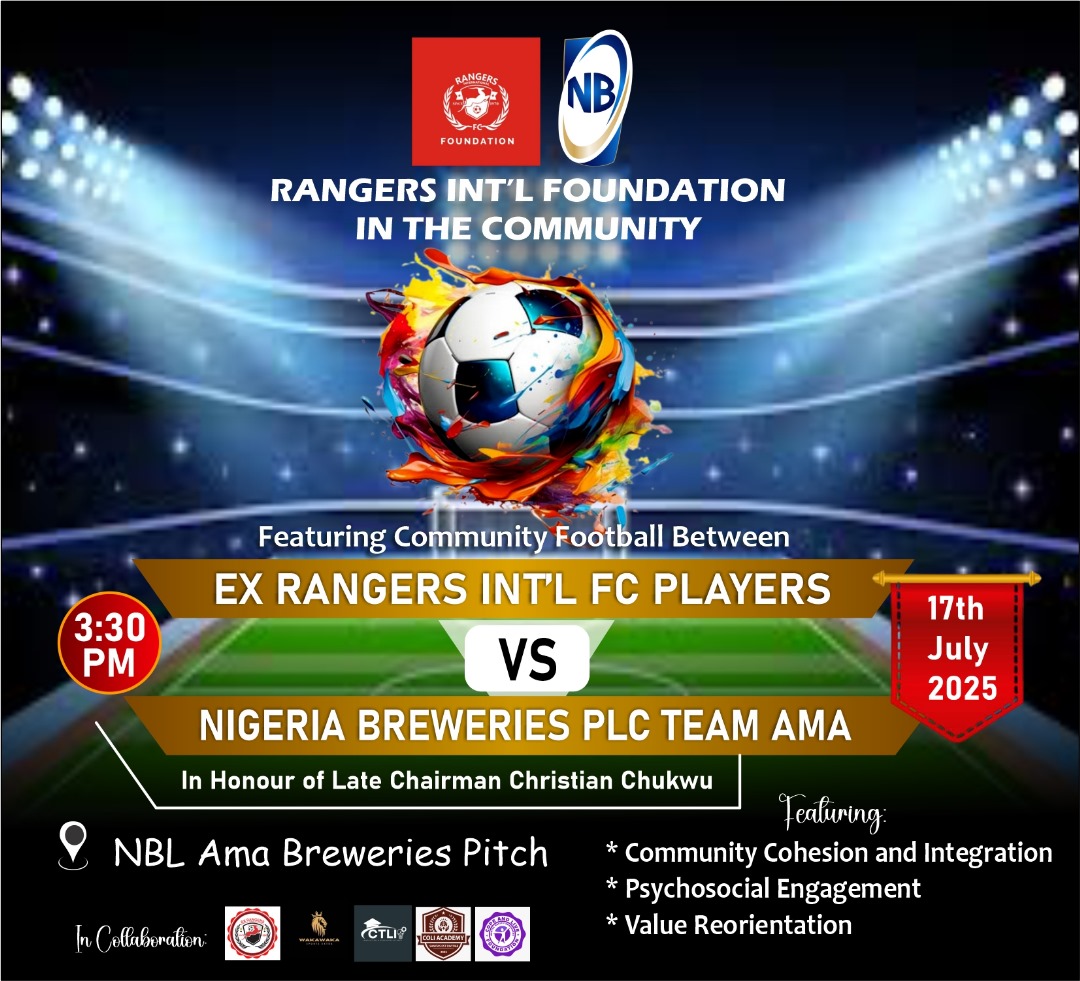 RANGERS INTERNATIONAL FC. FOUNDATION (@rangersintfdn) on Twitter photo This is about establishment and promotion of Community Resilience,Cohesion ,Integration as well as Social Inclusion,justice & harmony which <a href="/Rangers_Intl/">Rangers International FC</a> is known for since 1970.<a href="/copeandlive/">Cope and Live Foundation</a> <a href="/Rangers_Intl/">Rangers International FC</a> <a href="/_ebere/">ebere amaraizu</a> This is about establishment and promotion of Community Resilience,Cohesion ,Integration as well as Social Inclusion,justice & harmony which <a href="/Rangers_Intl/">Rangers International FC</a> is known for since 1970.<a href="/copeandlive/">Cope and Live Foundation</a> <a href="/Rangers_Intl/">Rangers International FC</a> <a href="/_ebere/">ebere amaraizu</a>