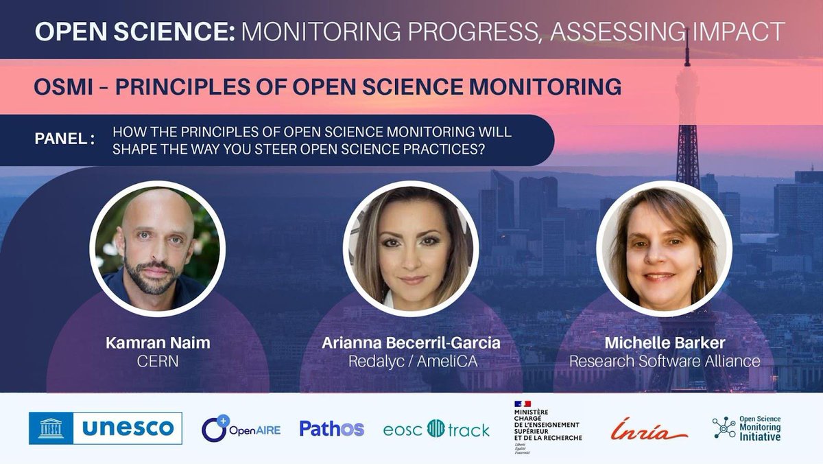 PathOS (@pathos_eu) on Twitter photo Launching the OSMI Principles for Open Science Monitoring!
Learn how they’ll shape policy, infrastructure, and responsible use.
 -Learn more: pathos-project.eu/conference-on-…
#OpenScience #OSMI #SciencePolicy Launching the OSMI Principles for Open Science Monitoring!
Learn how they’ll shape policy, infrastructure, and responsible use.
 -Learn more: pathos-project.eu/conference-on-…
#OpenScience #OSMI #SciencePolicy
