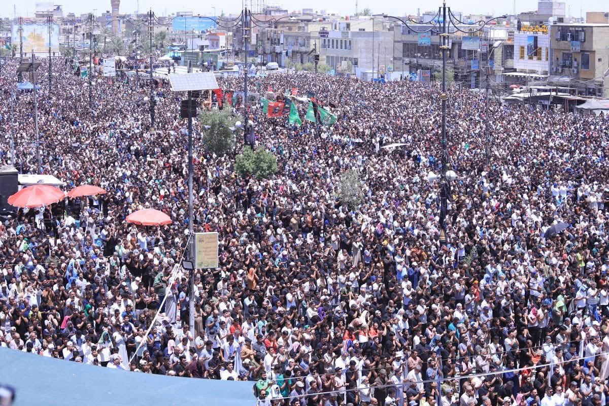 الصدريون صدى المواقف النزيهة
وأصوات لا تُشترى، وسيوف تُشهر لنصرة القضايا العادلة

كلا كلا امـ،،ـريكا 
كلا كلا اسـ،،ـرائيل
