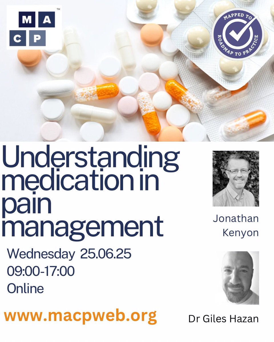 Don’t miss out!!

There are spaces available on this fantastic course that will update your CPD and improve your Msk practice. 

Book your place here 👇🏽
macpweb.org/events/486/und…