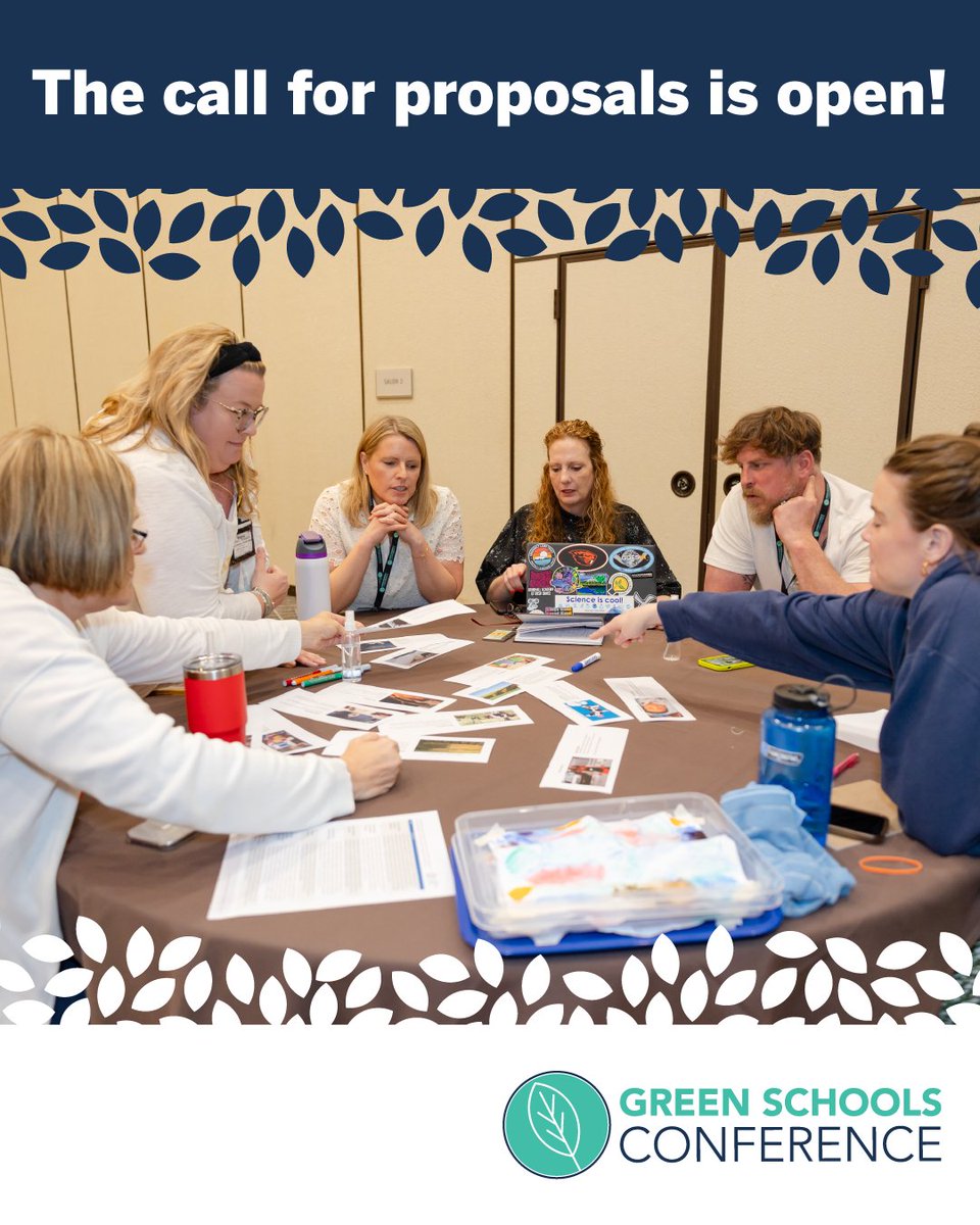 The call for proposals and reviewers for #GSC26 is now open! Submit an interdisciplinary education session or workshop proposal to join us in person at the 2026 conference: tinyurl.com/428atab3
<a href="/GreenSchoolsNN/">Green Schools National Network</a>