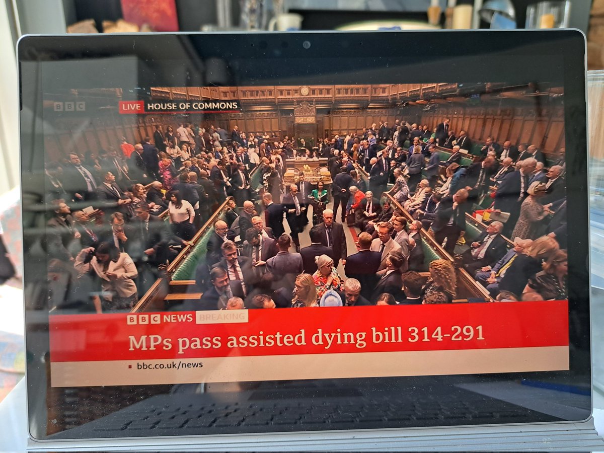 EndOfLifeIE's tweet image. UK Bill passes 314 to 291 #VoluntaryAssistedDying