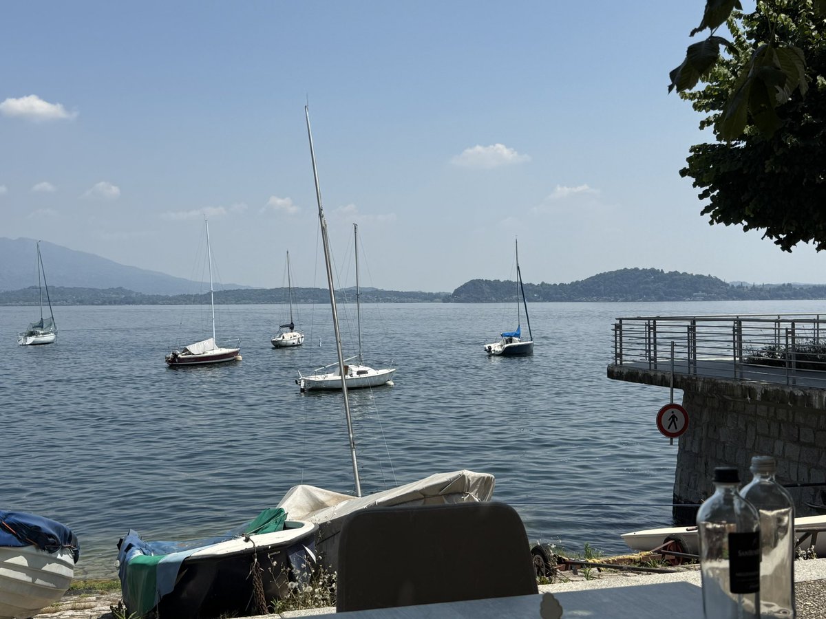 One of the things I love about Lago Maggiore is bei mg able to buy a dish like this with a view like this for EUR20 :)