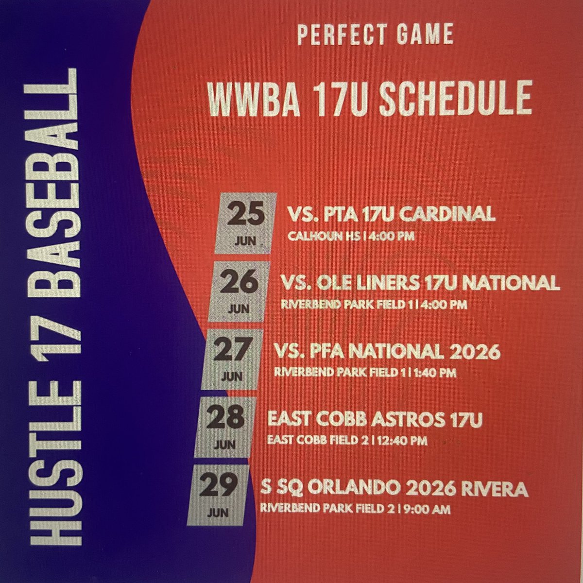 Big week coming up at the PG WWBA 17u. 

perfectgame.org/PGBA/Team/defa…