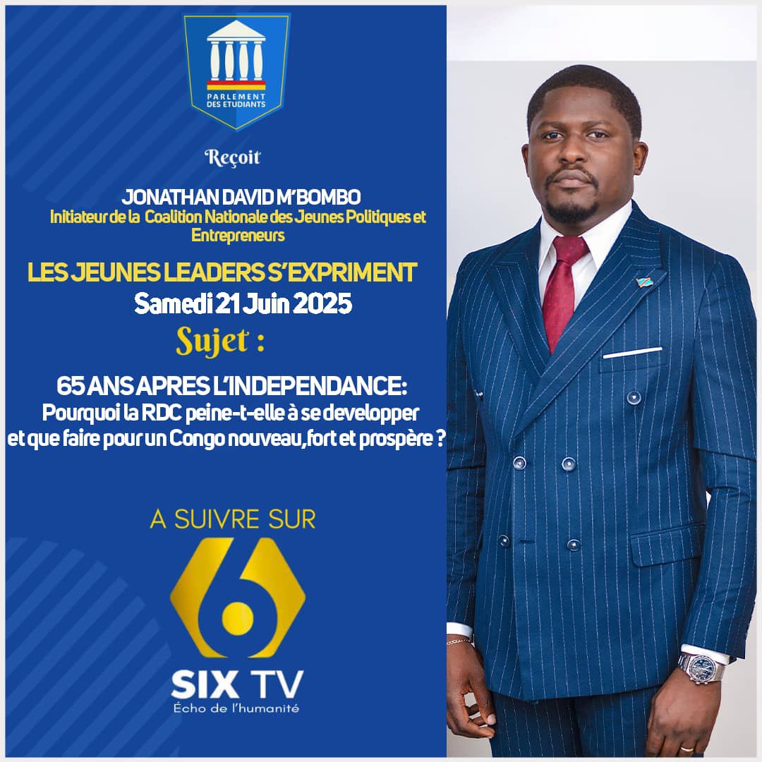 65 ans après l'indépendance : Redéfinir la République, une Urgence Vitale. 

Soixante-cinq ans se sont écoulés depuis notre indépendance, et l'impératif de redéfinir la République avec une vision claire et une planification rigoureuse n'a jamais été aussi pressant. 
#RDC