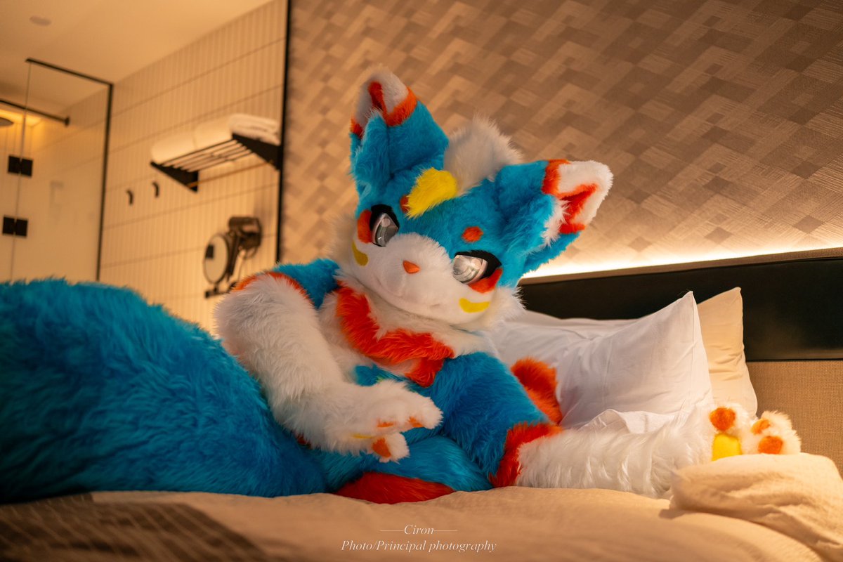 #FursuitFriday 
忙碌了一周快来休息一下吧w

📷：<a href="/chirong1171833/">赤熔Ciron</a>