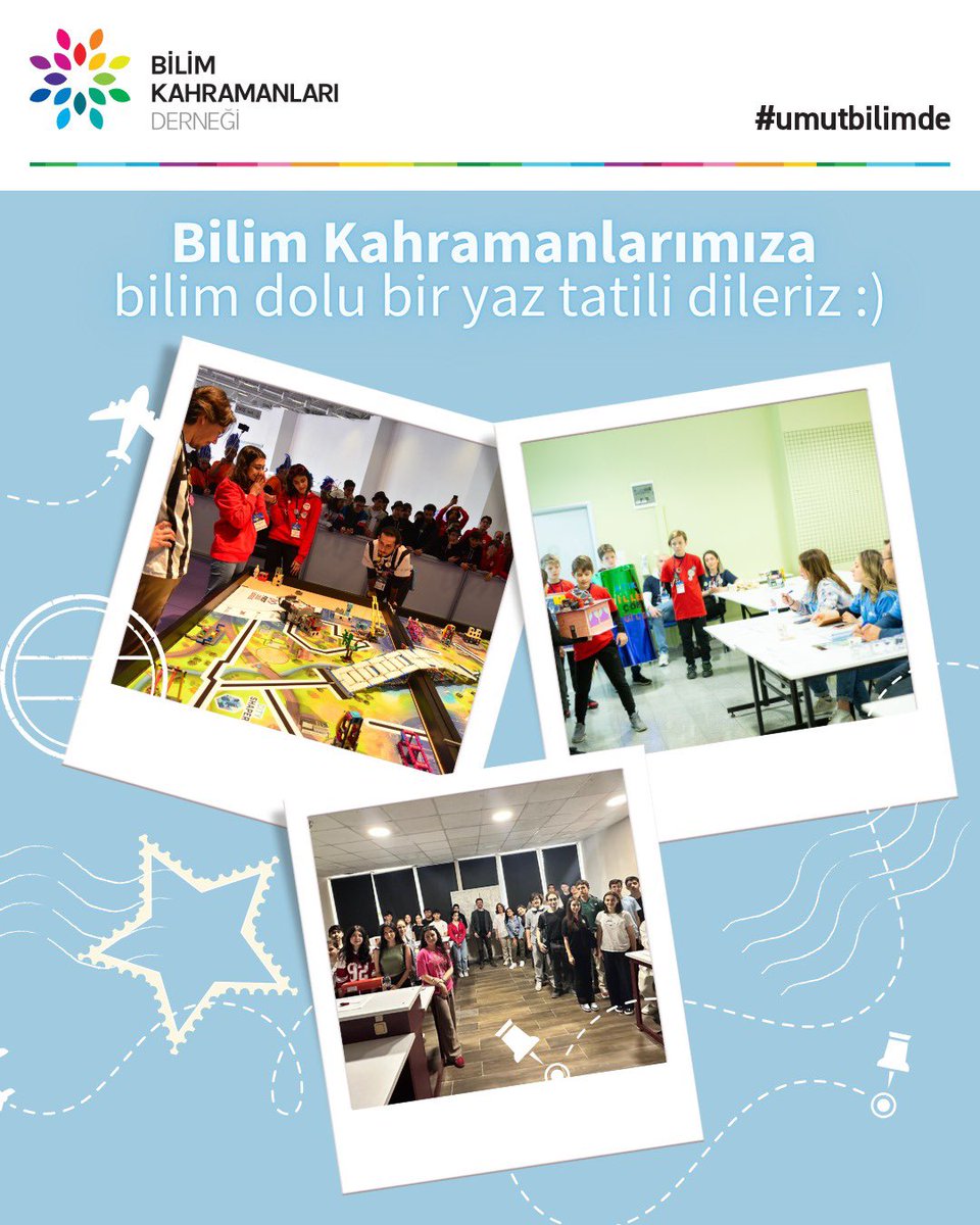 Bilim Kahramanlarımıza bilim dolu bir yaz tatili dileriz ⭐️
#bilimkahramanları #umutbilimde