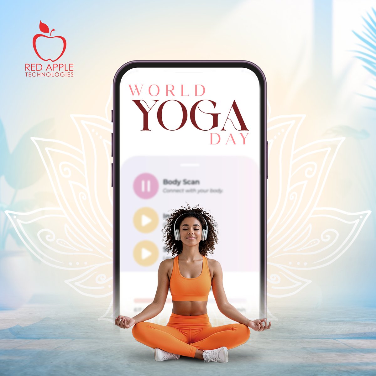 A calm mind and a balanced body spark creativity.
This Yoga Day, let us blend wellness with innovation.

#WorldYogaDay #RedAppleTech