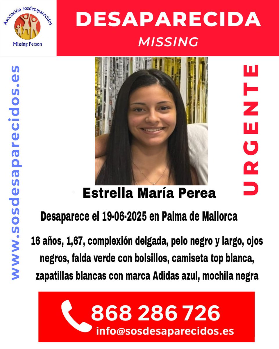 ALERTA DESAPARECIDOS (@sosdesaparecido) on Twitter photo 🆘 DESAPARECIDA
#sosdesaparecidos #Desaparecido #Missing #España #PalmadeMallorca
Fuente: sosdesaparecidos
Síguenos <a href="/sosdesaparecido/">ALERTA DESAPARECIDOS</a> 🆘 DESAPARECIDA
#sosdesaparecidos #Desaparecido #Missing #España #PalmadeMallorca
Fuente: sosdesaparecidos
Síguenos <a href="/sosdesaparecido/">ALERTA DESAPARECIDOS</a>