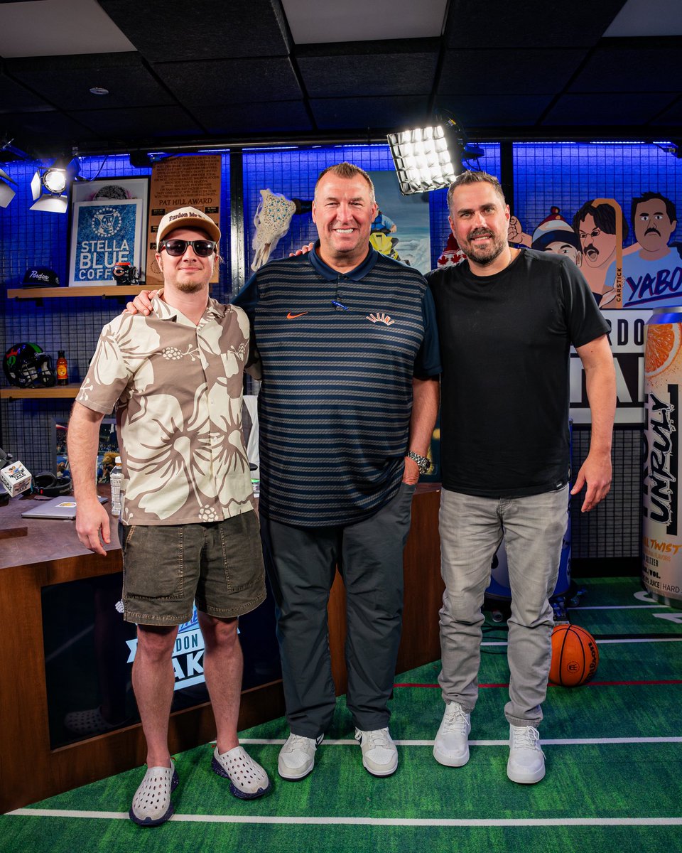 Illinois Football (@illinifootball) on Twitter photo Guys being dudes.
Tune into today’s very, very, very special episode of <a href="/PardonMyTake/">Pardon My Take</a> with our guy <a href="/BretBielema/">Bret Bielema</a>! Guys being dudes.
Tune into today’s very, very, very special episode of <a href="/PardonMyTake/">Pardon My Take</a> with our guy <a href="/BretBielema/">Bret Bielema</a>!