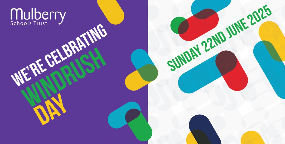 National #WindrushDay2025 takes place this weekend – a moment to honour the resilience and contribution of the Windrush generation. Their legacy continues to shape our communities and reminds us of the power of belonging, identity and inclusive education.