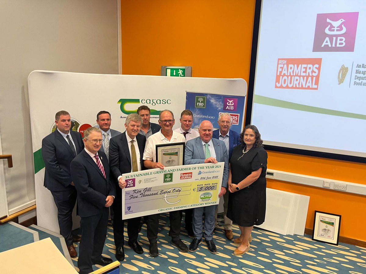 Teagasc (@teagasc) on Twitter photo Congratulations to Ken Gill, winner of the Organic Category at the Sustainable Grassland Farmer of the Year Awards
@teagascgrass10
<a href="/fbd_ie/">FBD Insurance</a>
@aibireland
<a href="/farmersjournal/">Irish Farmers Journal</a>
<a href="/agriculture_ie/">Dept of Agriculture, Food and the Marine</a>
@grasslandagro Congratulations to Ken Gill, winner of the Organic Category at the Sustainable Grassland Farmer of the Year Awards
@teagascgrass10
<a href="/fbd_ie/">FBD Insurance</a>
@aibireland
<a href="/farmersjournal/">Irish Farmers Journal</a>
<a href="/agriculture_ie/">Dept of Agriculture, Food and the Marine</a>
@grasslandagro