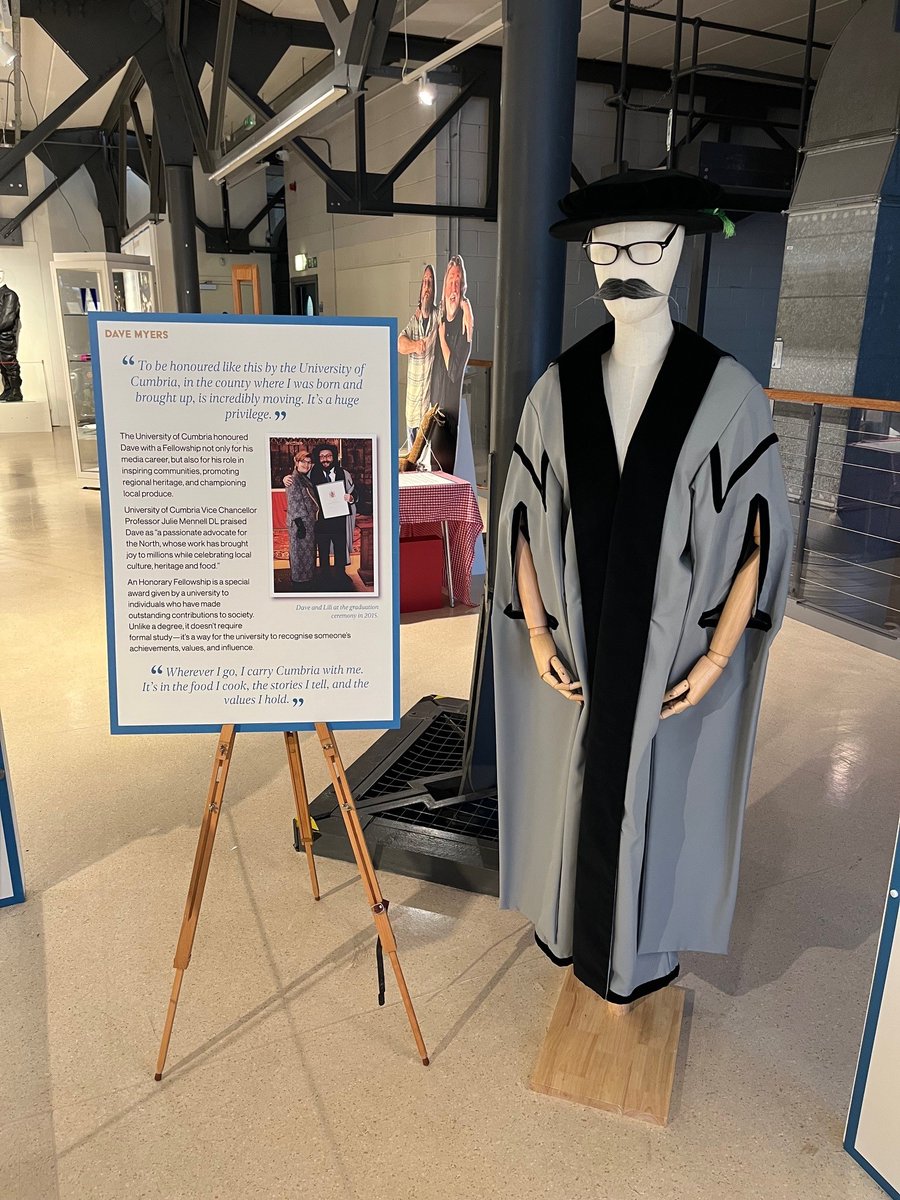 NEWS: University of Cumbria Celebrates Proud Partnership with Dave Day and Dave Myers Exhibition. The exhibition will celebrate the life and legacy of the late Dave Myers, TV personality and University of Cumbria Honorary Fellow. bit.ly/3Tvjy0e