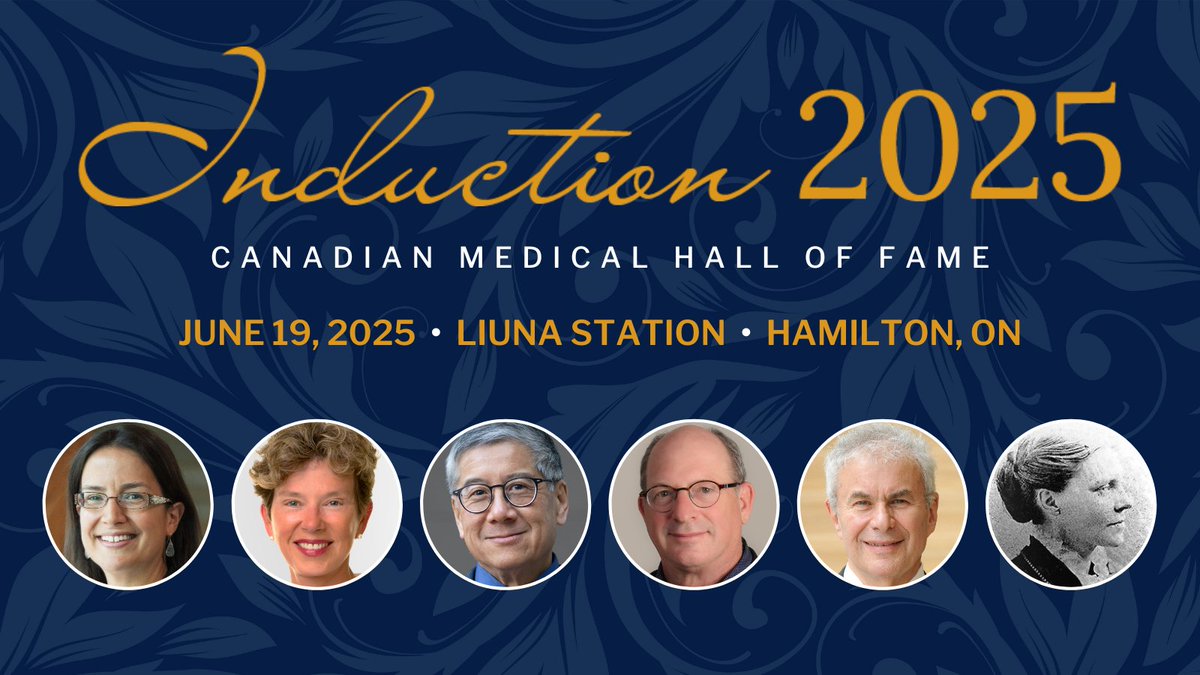 CIHR (@cihr_irsc) on Twitter photo Congrats to the 6 newest members inducted into the <a href="/CdnMedHallFame/">Canadian Medical Hall Fame</a>, including a former CIHR Governing Council member, CIHR funding recipients and award winners, and the first woman licensed to practise medicine in Canada.
cdnmedhall.ca/induction?hsid… Congrats to the 6 newest members inducted into the <a href="/CdnMedHallFame/">Canadian Medical Hall Fame</a>, including a former CIHR Governing Council member, CIHR funding recipients and award winners, and the first woman licensed to practise medicine in Canada.
cdnmedhall.ca/induction?hsid…