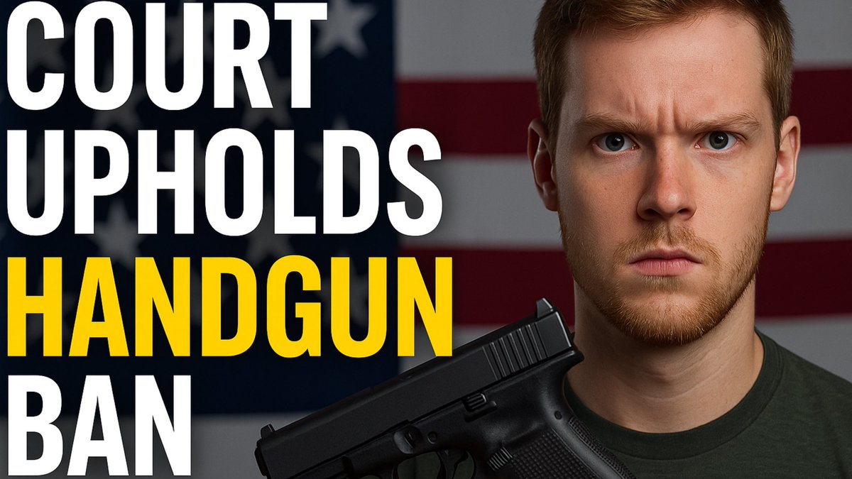 WOW! Federal Court Upholds Handgun Ban
youtu.be/x69OiS9gbFU