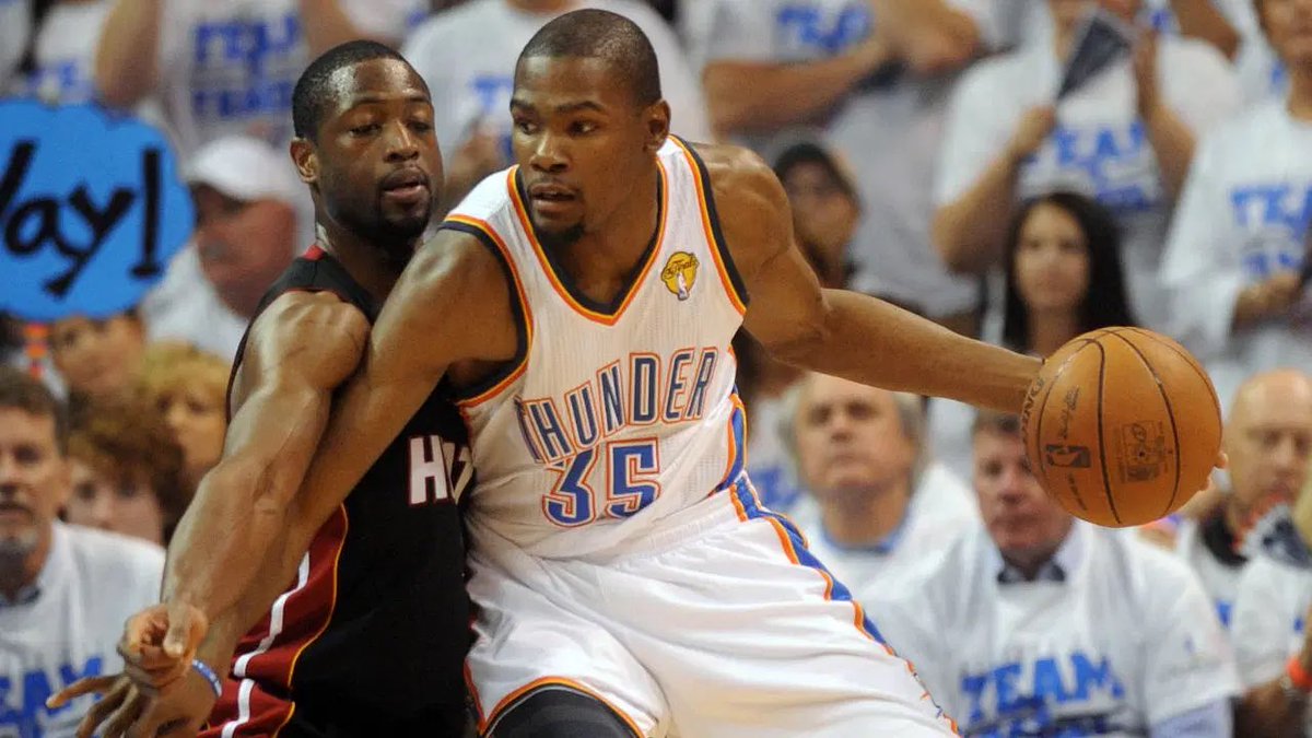 Who KD had to play at age 23 is being purposely ignored and it has to stop

Defending Champ Mavs
3 seed Lakers led by Kobe
1 seed Spurs Dynasty led by Duncan
Big 3 Heat all in their primes

SGA is going to a game 7 vs Hali, Siakam, and TJ McConnell. Recency bias is a drug