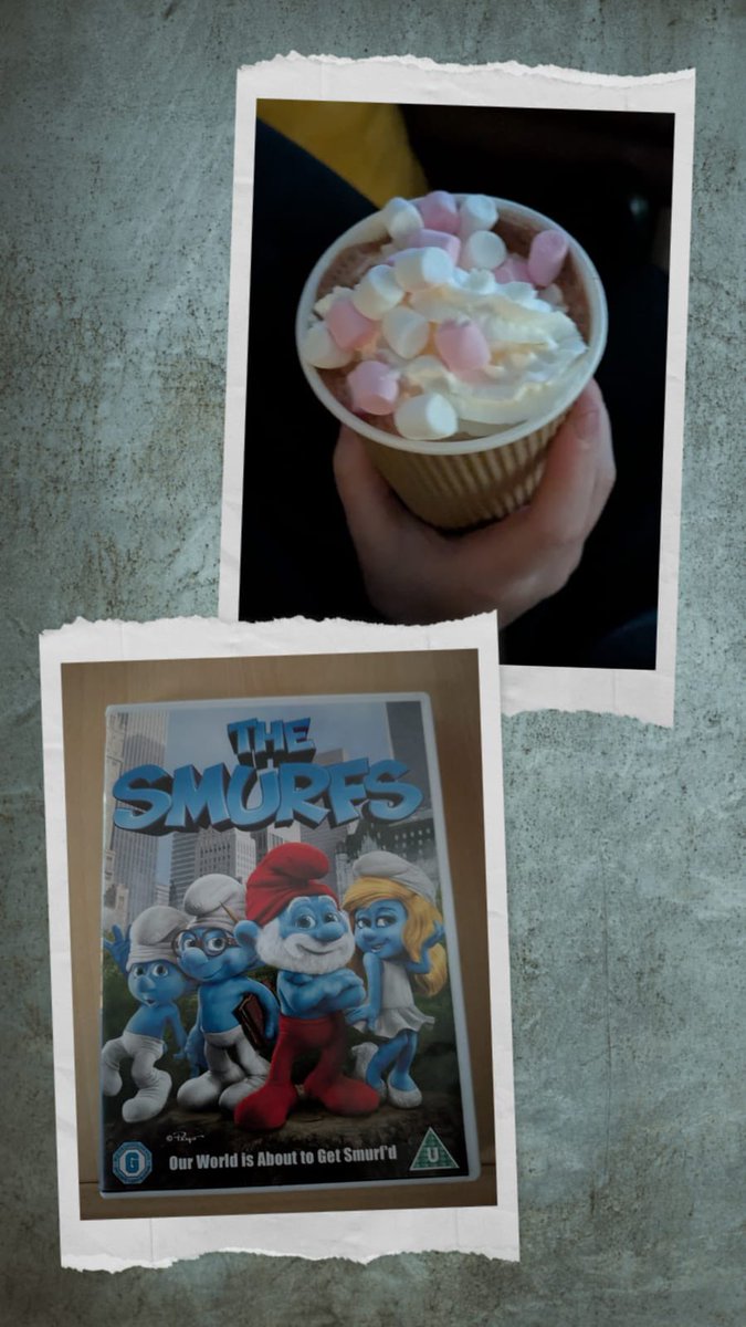 Final Young Carers meeting of the school year.  Hot chocolate and the Smurfs.  A lovely way to end the week