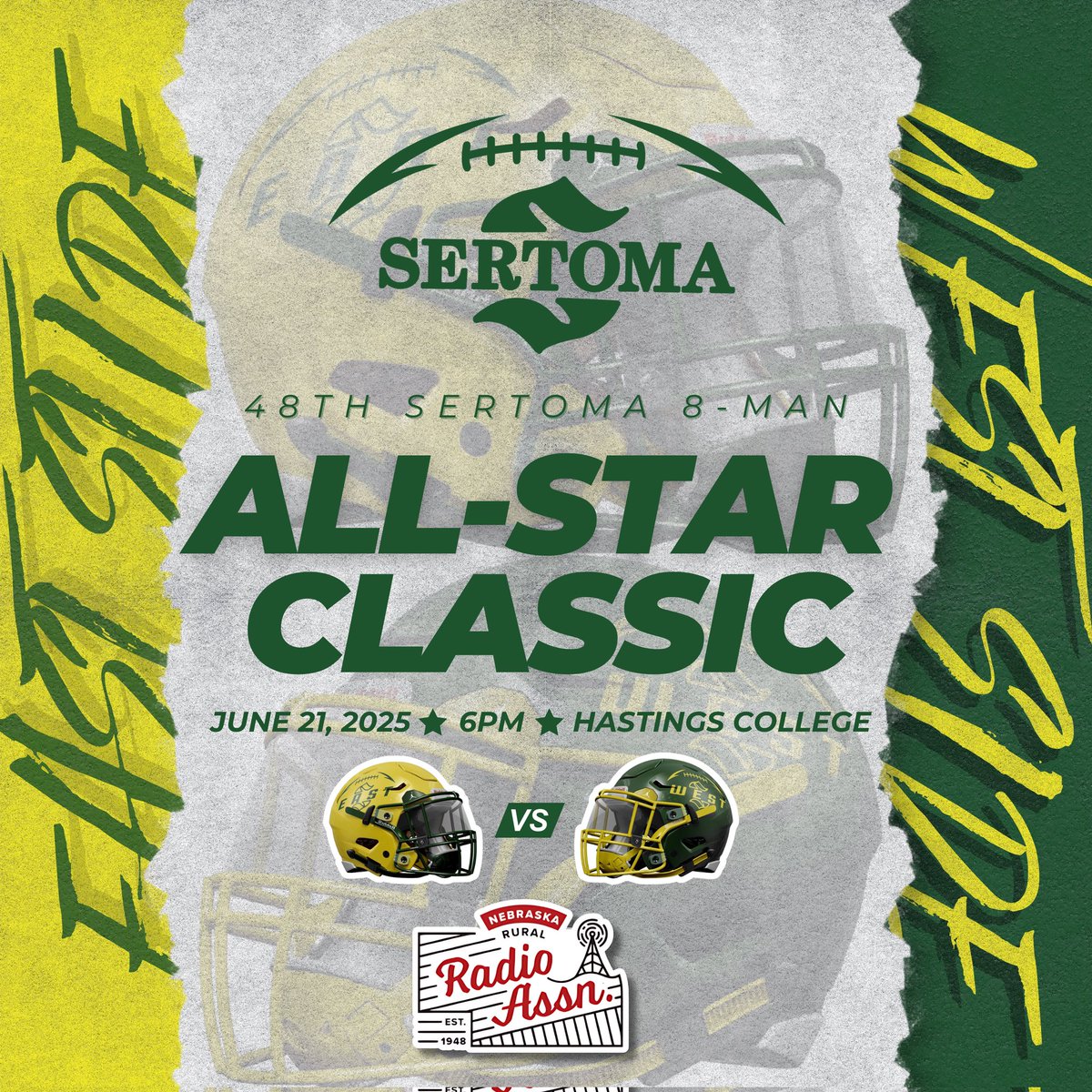 You can watch the Sertoma Eight Man All Star Football game from Hastings online tomorrow night across the Rural Radio Network. Krvn.com 
<a href="/krvn/">KRVN Radio</a> 
<a href="/NE8manFB/">NEMFCA</a>