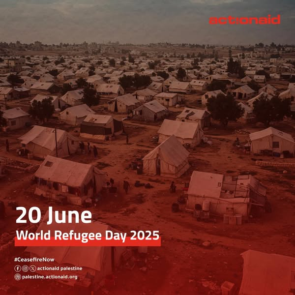 Let this World Refugee Day be a reminder: no one chooses to be a refugee—but we can choose to stand with them.
#WorldRefugeeDay2025
#WithRefugees
#Gaza
#WestBank
#EndDisplacement
#HumanRights