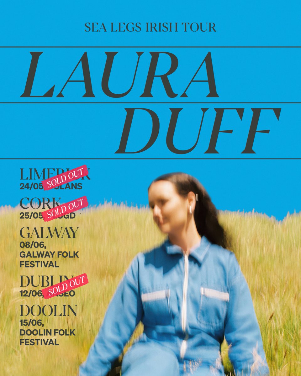 Laura Duff (@lauraduffmusic) on Twitter photo we got to play Sea Legs to sold out rooms in Limerick, Cork and Dublin :’) huge thanks to everyone who played with us, put on the shows and came out to see us🫀
Doolin marked the end of this first run, how nice! thanks thanks thanks <a href="/seodashows/">SEODA SHOWS</a> <a href="/foggynotions/">Foggy Notions</a> <a href="/QtrBlockParty/">Quarter presents</a> we got to play Sea Legs to sold out rooms in Limerick, Cork and Dublin :’) huge thanks to everyone who played with us, put on the shows and came out to see us🫀
Doolin marked the end of this first run, how nice! thanks thanks thanks <a href="/seodashows/">SEODA SHOWS</a> <a href="/foggynotions/">Foggy Notions</a> <a href="/QtrBlockParty/">Quarter presents</a>