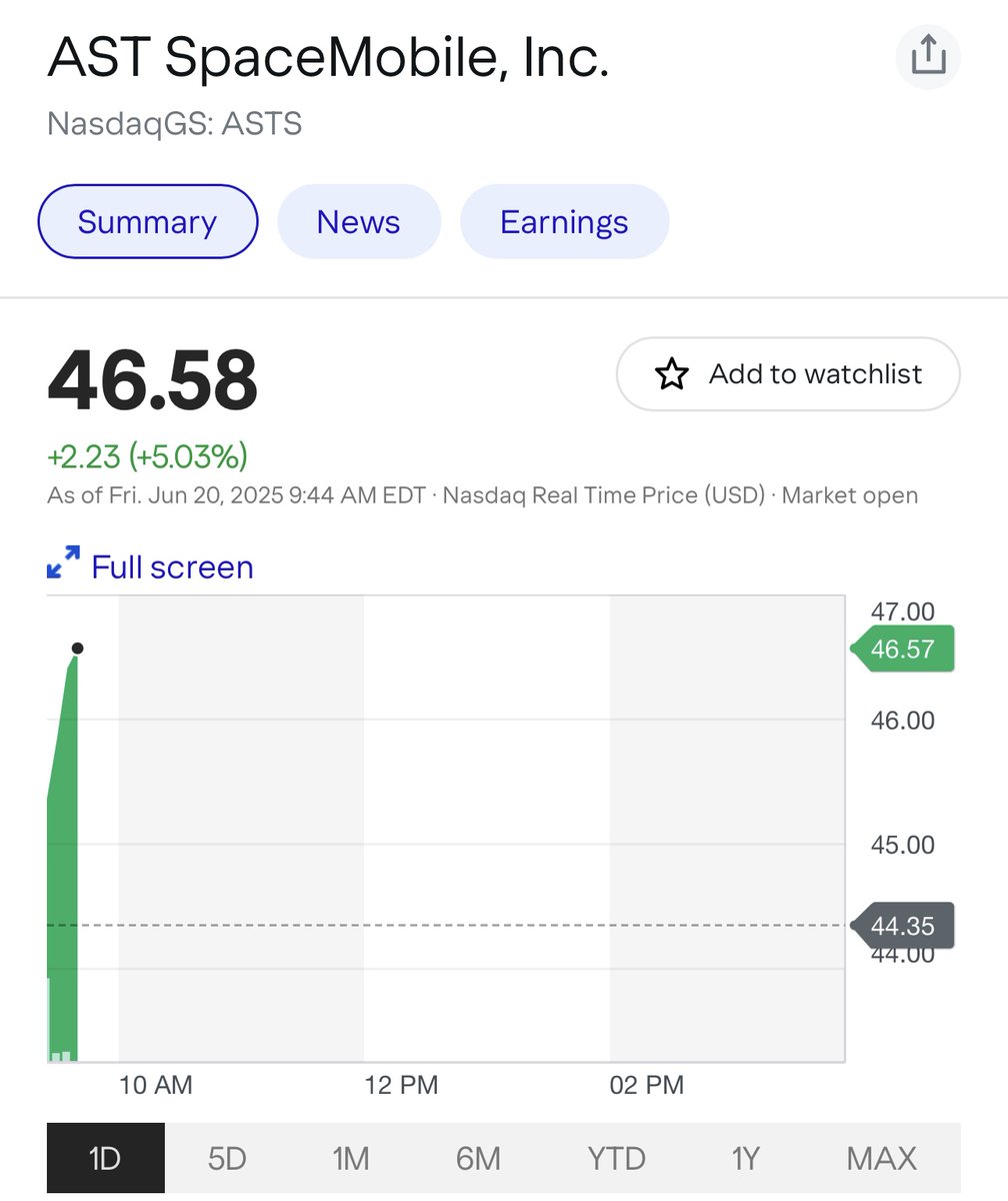 1 yr ago.... I can't bro! $ASTS #spacemob 🚀🚀🚀🚀