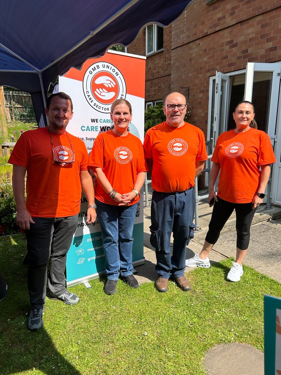 GMBNWI's tweet image. Our care team’s been on the move 💪🧡 visiting care homes, signing up new members & sharing how GMB’s fighting for better pay, respect & rights 💙👐
Care deserves better. We’re making it happen. 👇
🔗 gmb.org.uk/campaigns/care…
#CareWorkers #UnionStrong #FridayFeeling