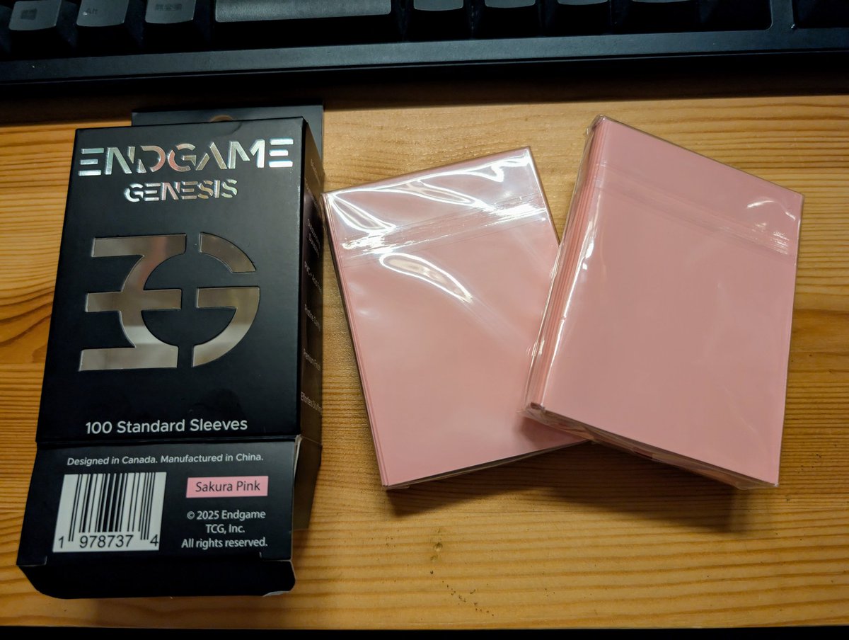 ENDGAME GENESISスリーブ感想 ⭕️裁断がすごくキレイ ⭕️縦は