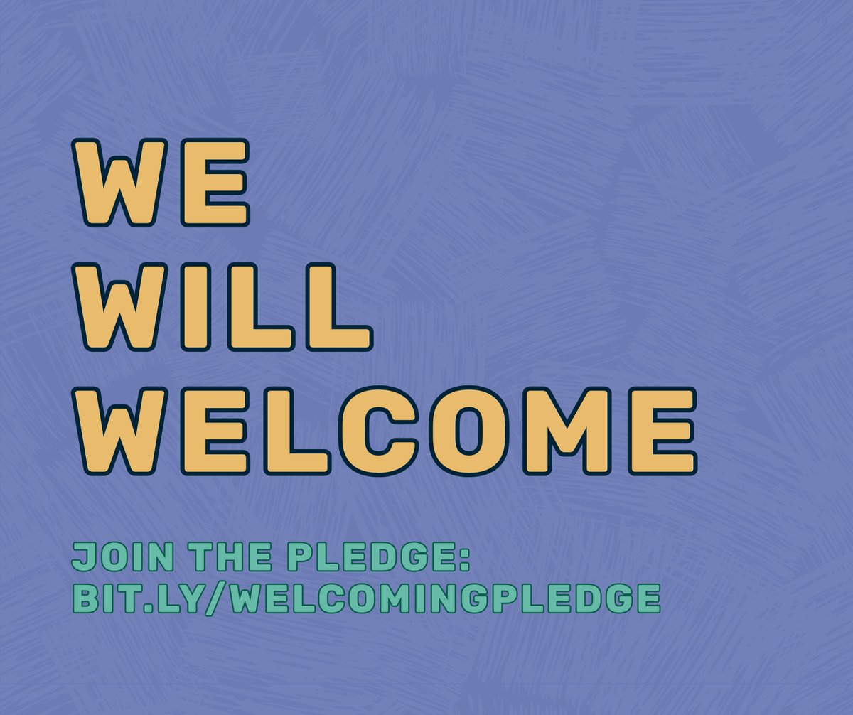 When the world feels divided, we choose connection. One act of welcome can make someone feel seen, safe, &amp; valued.
Join us—sign the #WeWillWelcome Pledge today to help build inclusive communities.
✅Take the pledge: bit.ly/WelcomingPledge
🤝Do an act of welcome
📢Spread the word