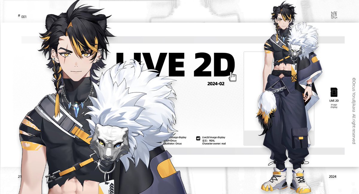 Oh btw last year I designed the vtuber <a href="/RealEgous/">Real-Egous🐯</a> from <a href="/EgousOfficial/">Egous</a>. He is a cute and handsome tiger! Follow him. 

It's quite rare for me to draw guys. But I'm actually pretty good at it somehow wwww