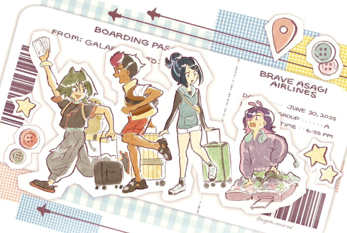 all aboard flight HZ100! #アニポケ