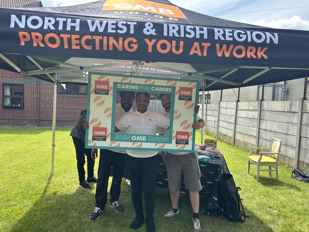 Our care team’s been on the move 💪🧡 visiting care homes, signing up new members &amp; sharing how GMB’s fighting for better pay, respect &amp; rights 💙👐

Care deserves better. We’re making it happen. 👇

🔗 gmb.org.uk/campaigns/care…

#CareWorkers #UnionStrong #FridayFeeling