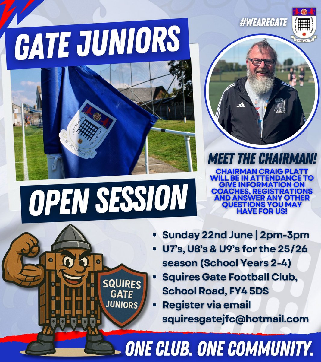 Squires Gate FC (@squiresgatefc) on Twitter photo ๐ ๐๐ผ๐๐ ๐
๐๐๐๐๐๐
๐ <a href="/SquiresGateJFC/">Squires Gate JFC</a> are holding an open session this Sunday from 2-3pm, for U7โs, U8โs & U9โs.
๐ฃ๏ธ Junior Chairman Craig Platt will be in attendance to answer all of your questions, with high-quality coaching on offer too!
๐ช ๐๐ฃ๐ ๐พ๐ก๐ช๐. ๐๐ฃ๐ ๐ ๐๐ผ๐๐ ๐
๐๐๐๐๐๐
๐ <a href="/SquiresGateJFC/">Squires Gate JFC</a> are holding an open session this Sunday from 2-3pm, for U7โs, U8โs & U9โs.
๐ฃ๏ธ Junior Chairman Craig Platt will be in attendance to answer all of your questions, with high-quality coaching on offer too!
๐ช ๐๐ฃ๐ ๐พ๐ก๐ช๐. ๐๐ฃ๐