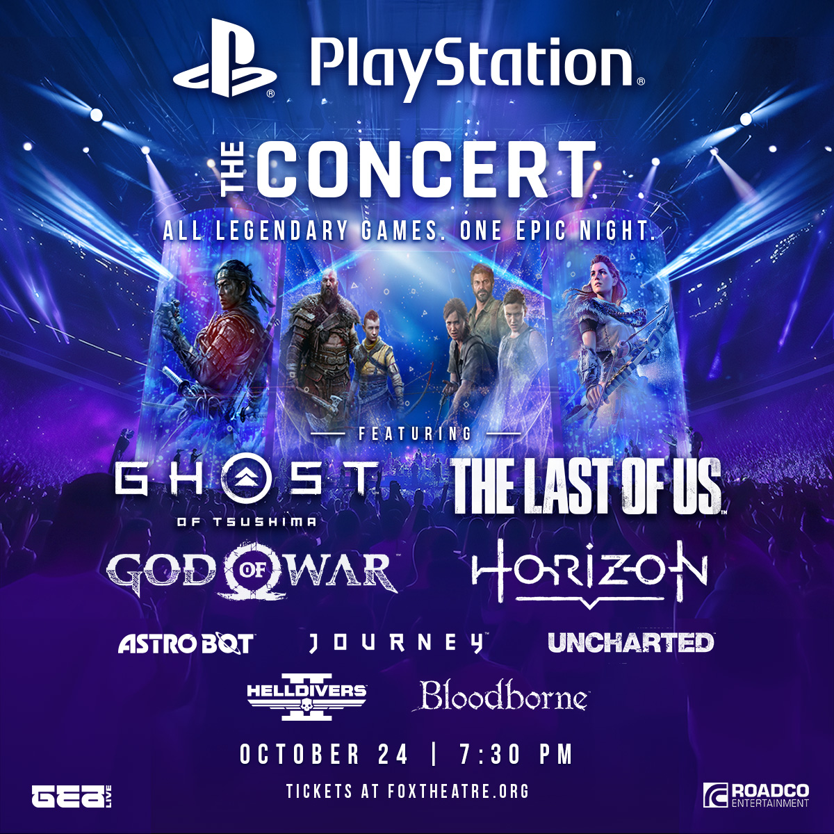 The Fox Theatre (@thefoxtheatre) on Twitter photo ON SALE NOW: Ready to relive your favorite <a href="/PlayStation/">PlayStation</a> moments - live?
Experience the soundtracks of God of War, The Last of Us, Ghost of Tsushima, Horizon, and more like never before. PlayStation: The Concert tickets are available now at the link in bio. #PlayStationTheConcert ON SALE NOW: Ready to relive your favorite <a href="/PlayStation/">PlayStation</a> moments - live?
Experience the soundtracks of God of War, The Last of Us, Ghost of Tsushima, Horizon, and more like never before. PlayStation: The Concert tickets are available now at the link in bio. #PlayStationTheConcert