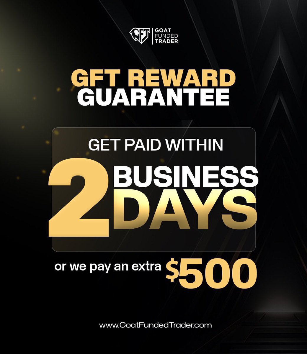 Jamnah_04 (@jamnah_04) on Twitter photo *PAYOUTS ON YOUR TERMS 🚀*
<a href="/GoatFunded/">Goat Funded Trader</a>'s 48-Hour Guarantee means fast, secure payouts! 💸 And if we're late, we'll make it right with alternative compensation. 🤝 Trade with a partner that prioritizes your needs.
*Your earnings, your way! 💸*
#GoatFunded #FastPayouts *PAYOUTS ON YOUR TERMS 🚀*
<a href="/GoatFunded/">Goat Funded Trader</a>'s 48-Hour Guarantee means fast, secure payouts! 💸 And if we're late, we'll make it right with alternative compensation. 🤝 Trade with a partner that prioritizes your needs.
*Your earnings, your way! 💸*
#GoatFunded #FastPayouts