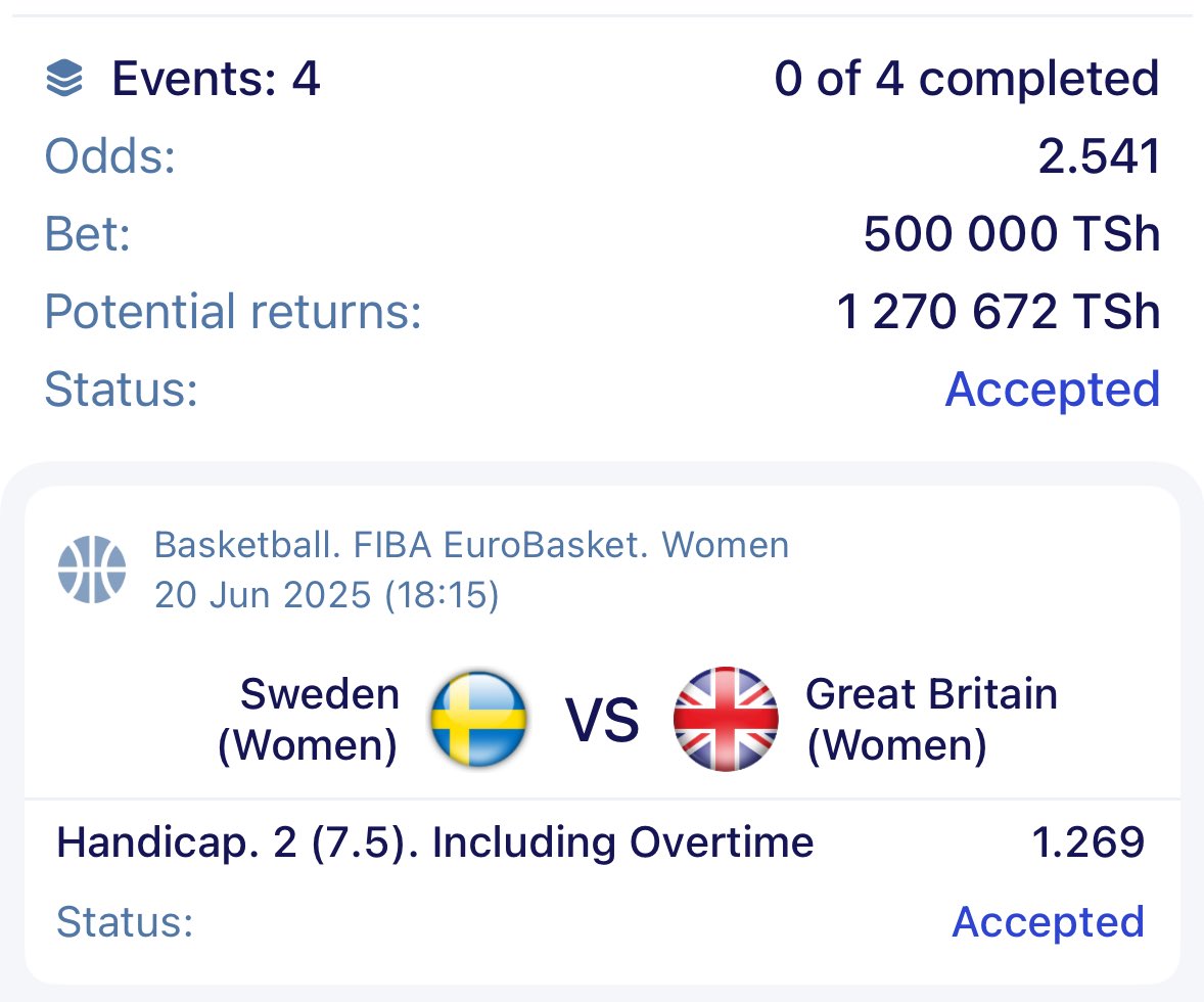 Basketball 🏀 

🧿 2+ odds 

♻️ Code, FU9DV

Stake High 🫵🏾 500,000

Chimbo jipya na lamoto sana ni hili tunaondoka nalo kmy kmy leo, weka hela mapema 🫡

Fungua account yako Chap hapa 👇🏽 

paripesa.bet/willz 

Promo-code jaza  👉🏾 WILLZ