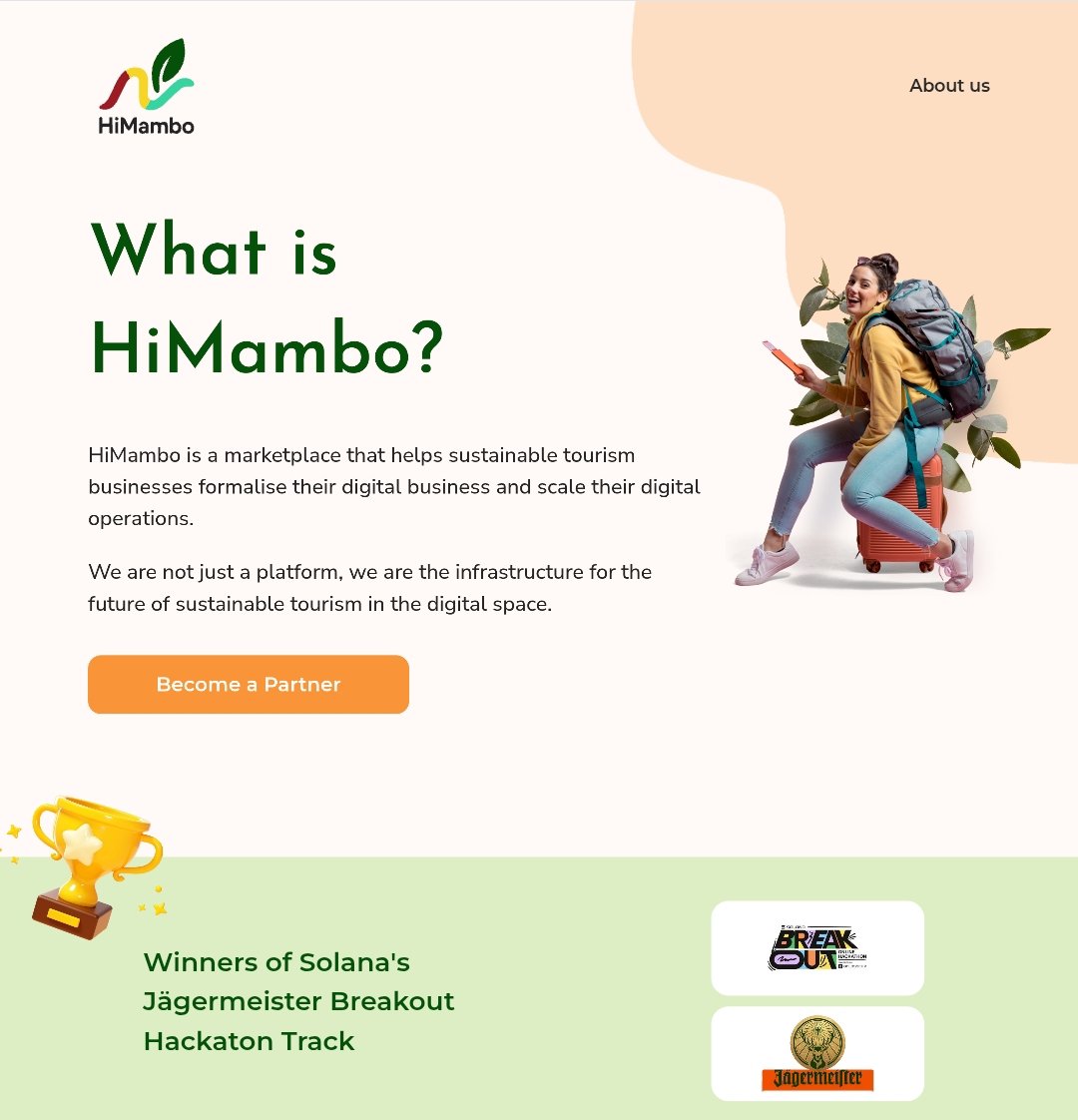 GM folks!

 Huge Announcement 🚨🚨 

The official website for HiMambo is live🎉
Be among the first to experience the thrill of where ecotourism meets Blockchain. 
OPOS!

Let's go Mambo!!!

himambo.com
