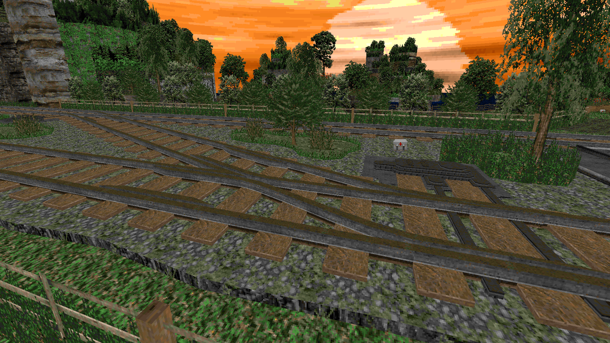 Oddly satisfying railroad junctions. #doom
