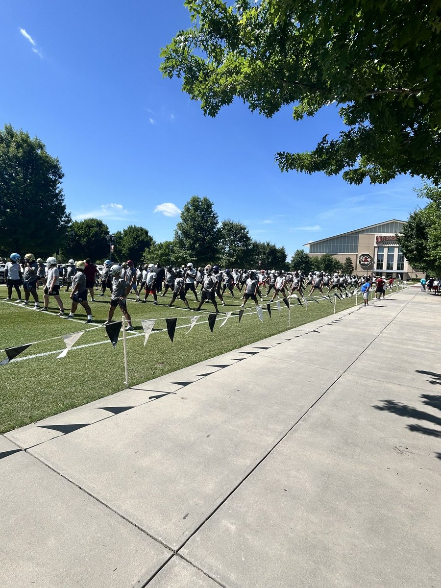 Rock Hill Football (@rhhsbearcatsfb) on Twitter photo 🐾 The Bearcats OL/DL came to WORK at the Gamecock Lineman Camp yesterday! 💥💪🏽
Proud of the effort, Let’s keep stackin’. 🧱🔥
#BearcatBuilt #InTheTrenches #BuiltByTheGrind #RockHillStrong 📈🐾
<a href="/BoulwareLeon/">Coach Boulware</a> <a href="/Griff6363/">Shane Griffin</a> <a href="/Coach_JBolt/">Jamie Bolton</a> <a href="/CoachAllen316/">Coach Michael Allen</a> 🐾 The Bearcats OL/DL came to WORK at the Gamecock Lineman Camp yesterday! 💥💪🏽
Proud of the effort, Let’s keep stackin’. 🧱🔥
#BearcatBuilt #InTheTrenches #BuiltByTheGrind #RockHillStrong 📈🐾
<a href="/BoulwareLeon/">Coach Boulware</a> <a href="/Griff6363/">Shane Griffin</a> <a href="/Coach_JBolt/">Jamie Bolton</a> <a href="/CoachAllen316/">Coach Michael Allen</a>