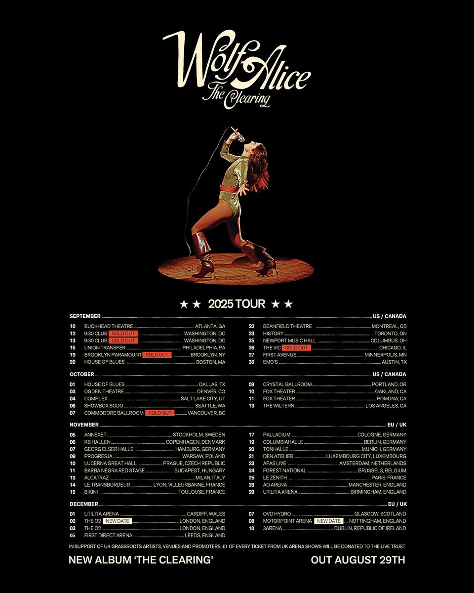 All dates for our tour are on sale now! Where are you seeing us?xxxxxx
wolfalice.co.uk/events