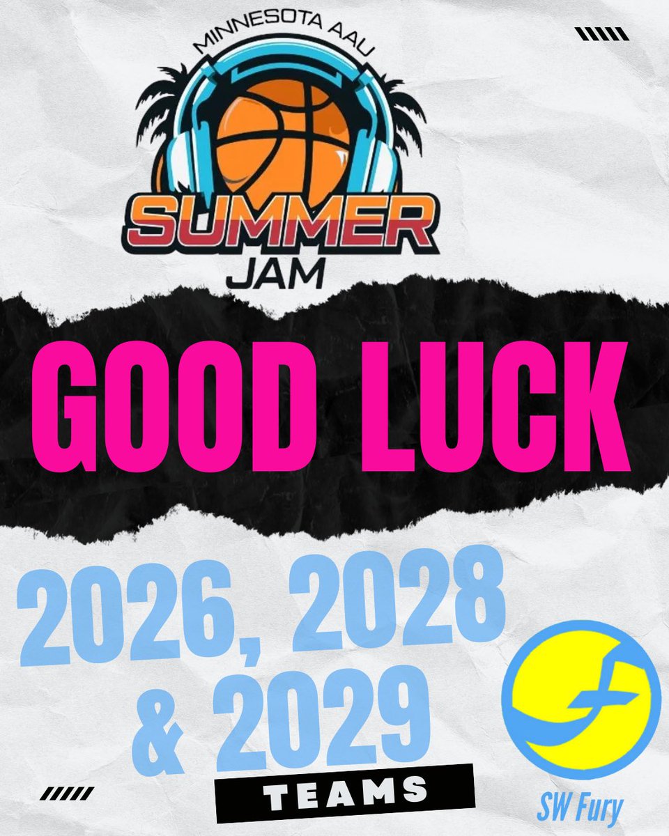 Good luck to our girls competing at Summer Jam this weekend!
#swmnfury #furyfam