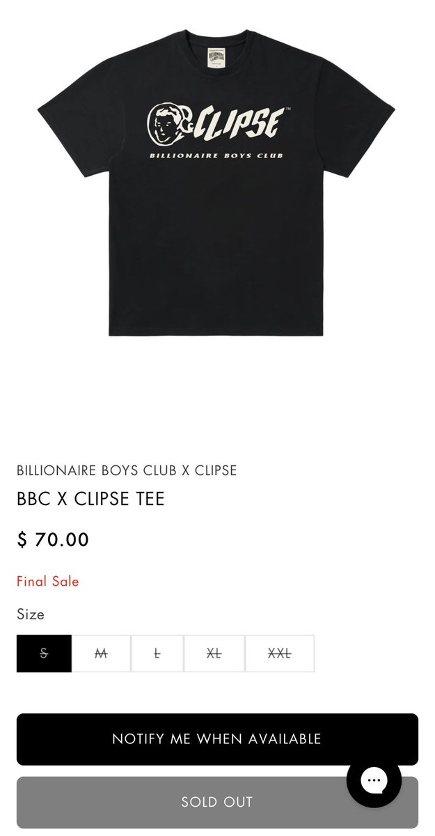 BBC X CLIPSE SOLD OUT