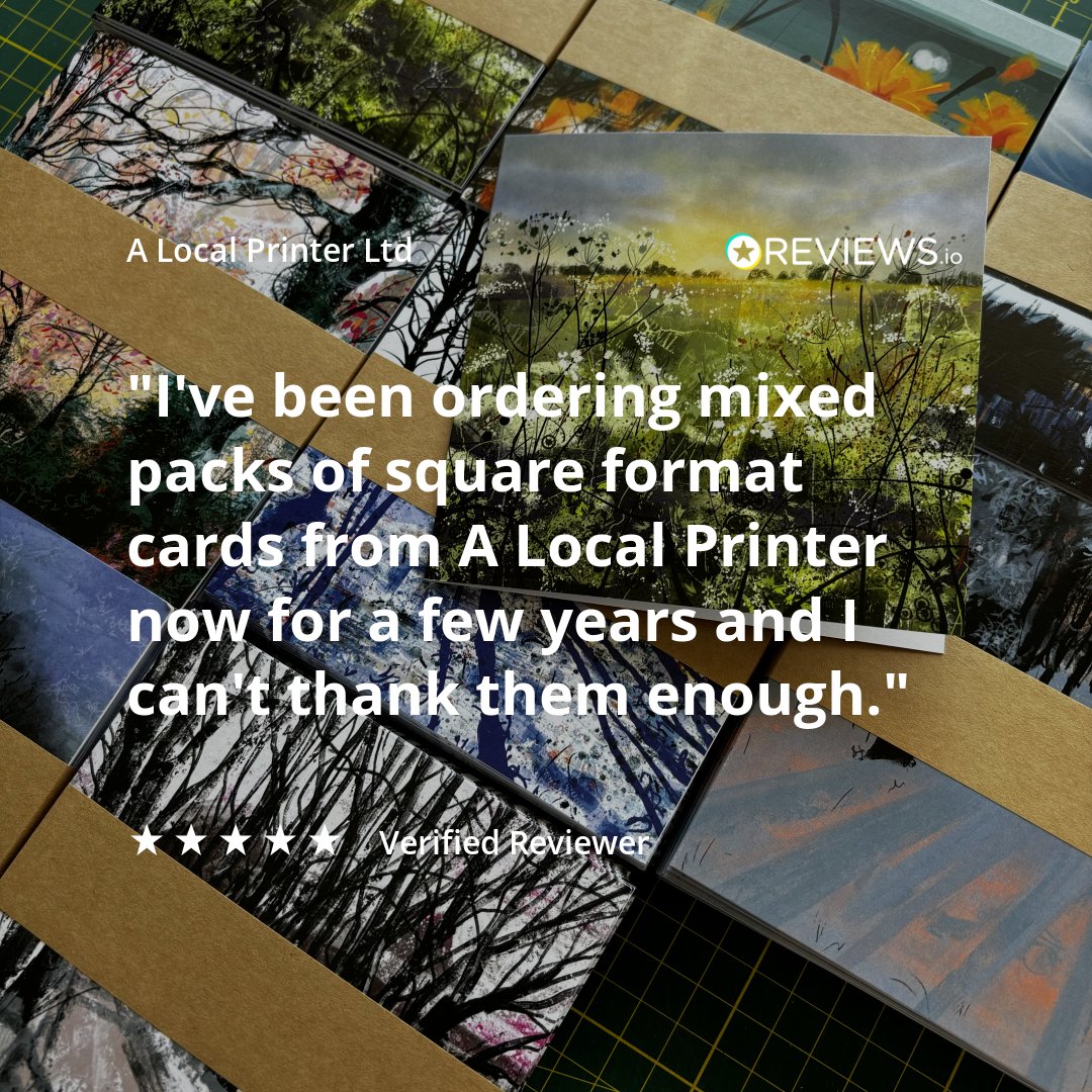 We've been printing greeting cards in all shapes and sizes as part of our Retail Category for over 15 years - and we sell as many now as we always have! It's great that there is still a place in the world for sending personal cards 😍
alocalprinter.co.uk/products/retai…
