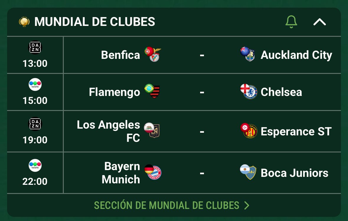 ¿Cuál es el mejor partido del día?