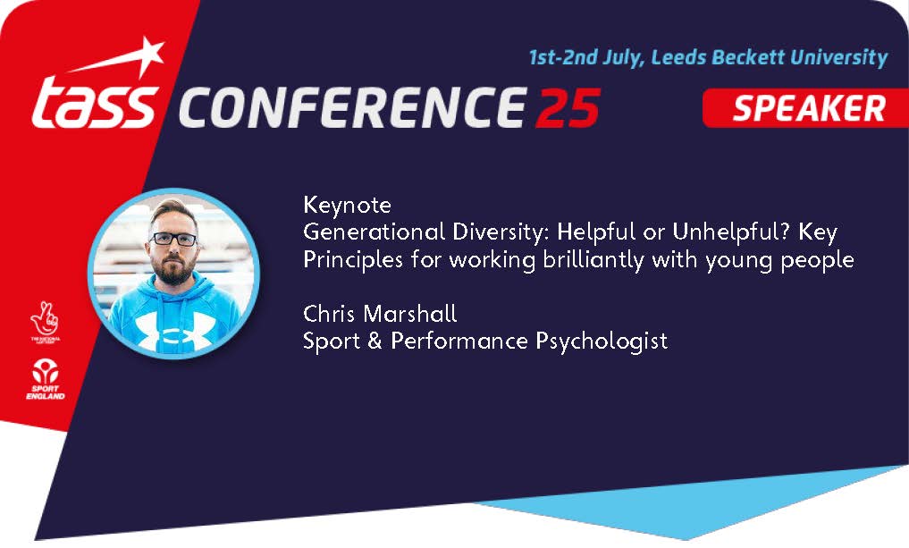 TASS (@talentedathlete) on Twitter photo The next #TASSConf25 keynote speaker is <a href="/ckmarshall/">Chris Marshall</a> asking how we can navigate generational differences, bridge communication gaps and create environments where everyone can thrive together.
TASS is part of the @TeamSportsAidfamily #TASSConf25 #SportsPsyche #AthleteWellbeing The next #TASSConf25 keynote speaker is <a href="/ckmarshall/">Chris Marshall</a> asking how we can navigate generational differences, bridge communication gaps and create environments where everyone can thrive together.
TASS is part of the @TeamSportsAidfamily #TASSConf25 #SportsPsyche #AthleteWellbeing