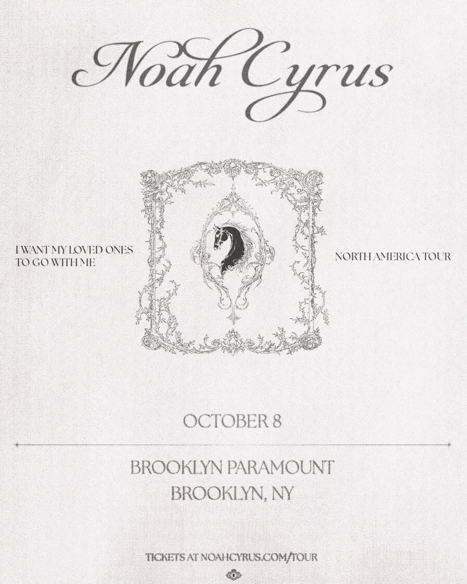 BklynParamount's tweet image. #OnSaleNow
⚜️ @MichaelBrun Presents: BAYO After Party - Jun 28
⚜️ @Gracies_Corner Live! - Aug 31 - 11AM & 3PM
⚜️ Addison Rae - Oct 01
⚜️ @noahcyrus - Oct 08
⚜️ @gipsykings ft. Nicolas Reyes - Oct 20
⚜️ Bar Italia - Nov 22
⚜️ @TheWoodBrothers - Dec 10
🎫 bit.ly/4kOMRa7